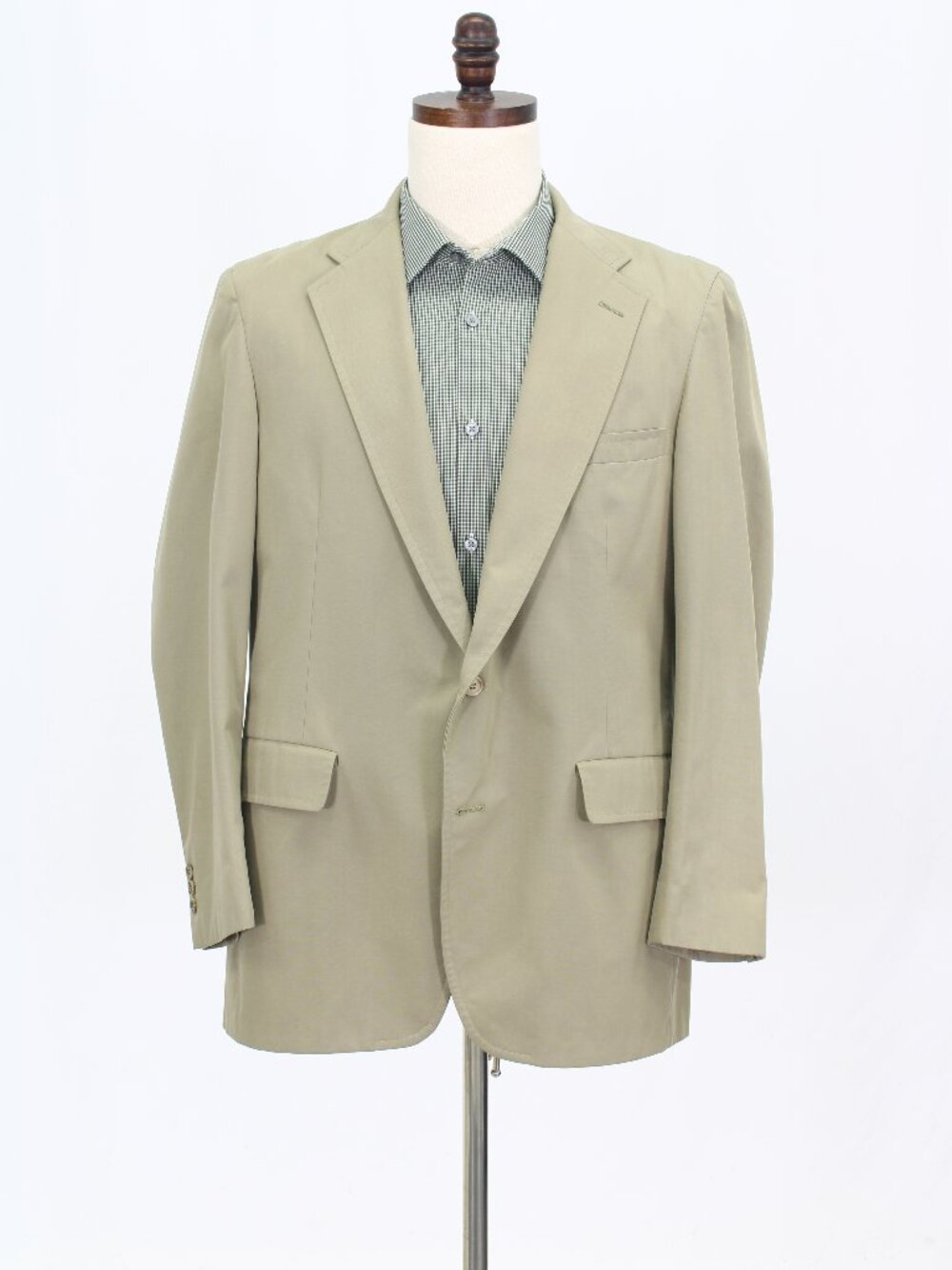 Haspel 42R Beige Blazer Sport Coat Jacket 2-Button Solid W647